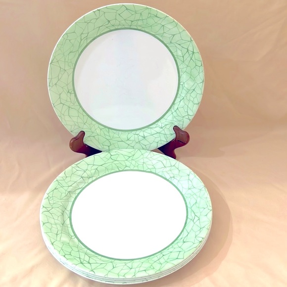 5 PC CORELLE Dinner Plates 10" Floral Heart by Corning USA A1241 - Picture 1 of 5